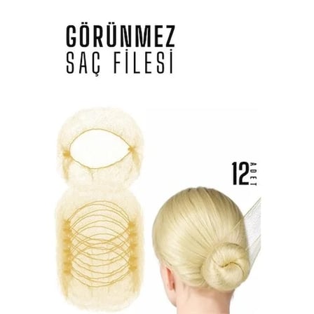 Sarı Saç Filesi Görünmez 12 Adet 720100