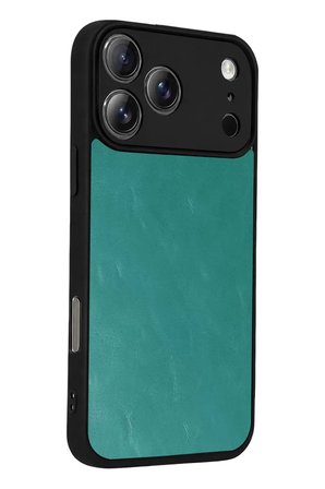 Apple iPhone 17 Pro Max Aras Deri Kapak - Açık Yeşil