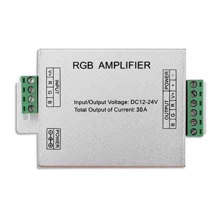 PM-4877 12 Volt - 24 Volt 30 Amper RGB Şerit Led Amplifier (Repeater)
