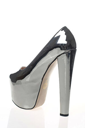 Kadın Gold Ayna Yüksek Topuk Abiye Ayakkabı Kadın Topuklu Şık Gece Ayakkabısı Zarif Tasarım