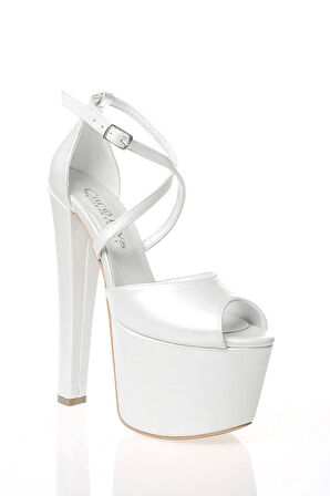 Kadın Sedef Cilt Yüksek Topuk Abiye Ayakkabı Kadın Topuklu Şık Gece Ayakkabısı Zarif Tasarım