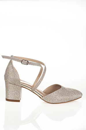 Sedef Mercan Topuklu Kadın Klasik Ayakkabı Kadın Topuklu Abiye Ayakkabı Şık Gece Ayakkabısı