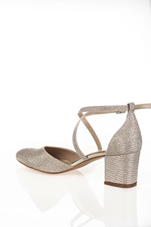 Sedef Mercan Topuklu Kadın Klasik Ayakkabı Kadın Topuklu Abiye Ayakkabı Şık Gece Ayakkabısı