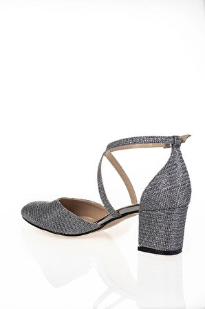 Sedef Mercan Topuklu Kadın Klasik Ayakkabı Kadın Topuklu Abiye Ayakkabı Şık Gece Ayakkabısı