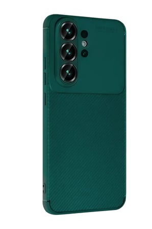 Samsung Galaxy S26 Ultra Auto Focus Karbon Kapak - Koyu Yeşil