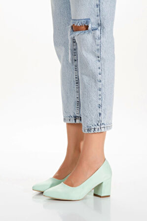 Kadın Klasik Kısa Topuklu Abiye Ayakkabı Kadın Topuklu Abiye Ayakkabı Şık Gece Ayakkabısı