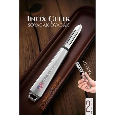 Inox Soyacak - Sebze Soyacağı - Kabak Dolma Oyacağı 2 Li Set 722011