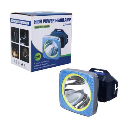 PM-25452 Cob + Power Led 5 Aydınlatma Modlu Küçük Boy Kafa Feneri