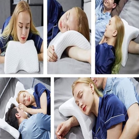 % 100 Visco Kavisli Ortopedik Yıkanabilir Kumaş Kılıflı Bel Boyun Bacak Ağrıları İçin Yastık
