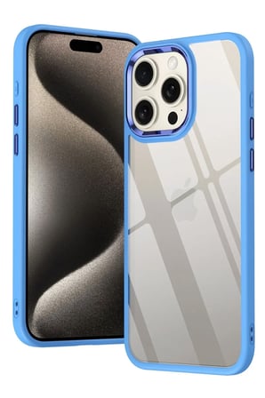 Apple iPhone 15 Pro Kılıf Power Silikon - Mavi