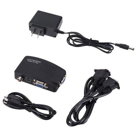 PM-983 BNC S-Video VGA’dan VGA’ya Görüntü Dönüştürücü 1080P Destekli