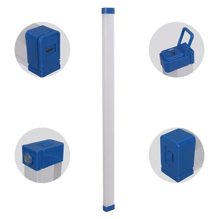 T570 70cm 100W Çubuk Portatif LED Işıldak Şarjlı Tüp Lamba 1800mAh