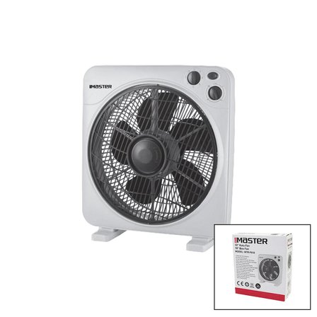 10 İnç Kutu Fan Vantilatör 3 Kademe Hız 6 Plastik Kanat 38W 60DK.ZAMAN Ayarlı MTR-F610