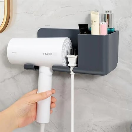 SN-27125 Banyo Rafı Sabunluk Diş Fırçası Saç Kurutma Makinesi
