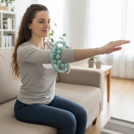 20 Tekerlekli Ayarlanabilir Bacak ve Kol Masaj Aleti – 360° Tam Daire Derin Doku Kas ve Lenfatik Masaj Silindiri