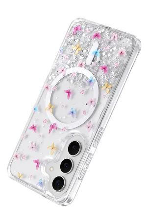 Onegif Samsung Galaxy S26 Misk Simli Magsafe Kapak - Desen 4
