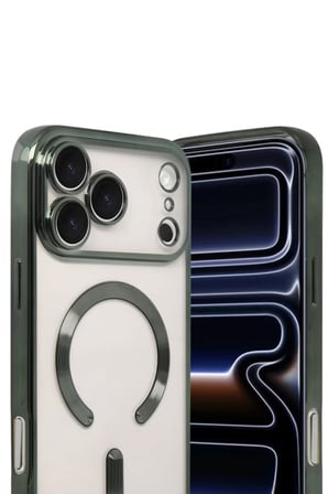 Apple iPhone 17 Pro Max Kross Magneticsafe Kapak - Koyu Yeşil