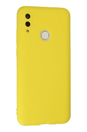 Huawei P Smart 2019 Kılıf Nano içi Kadife Silikon - Sarı