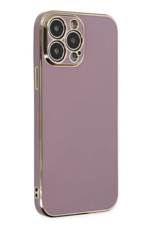 Apple iPhone 15 Pro Max Kılıf Volet Silikon - Mor