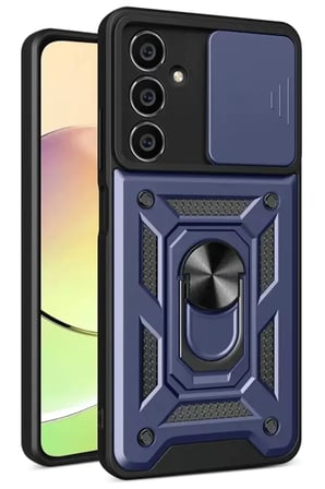Samsung Galaxy S24 FE Pars Lens Yüzüklü Silikon - Lacivert