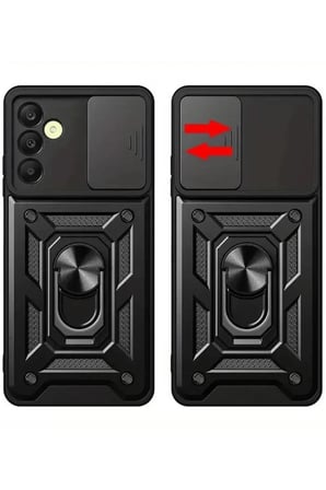 Samsung Galaxy S24 FE Pars Lens Yüzüklü Silikon - Lacivert