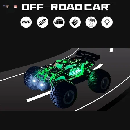 ErturkStore Rc Araba Oyuncak Araba Şarjlı 2.4 GHz Çok Renkli 1:18 Ölçek