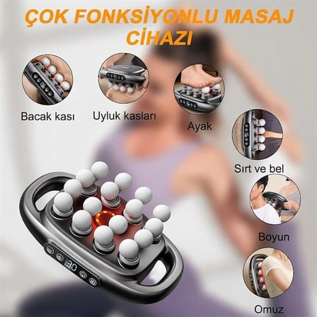 PM-29677 16 Başlıklı Ultra Geniş Alanlı Selülit ve Derin Doku Masaj Aleti