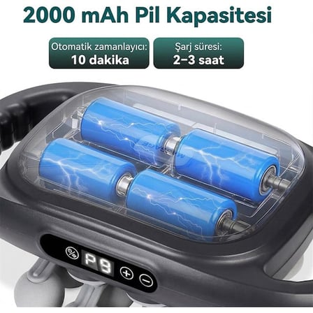 PM-29677 16 Başlıklı Ultra Geniş Alanlı Selülit ve Derin Doku Masaj Aleti
