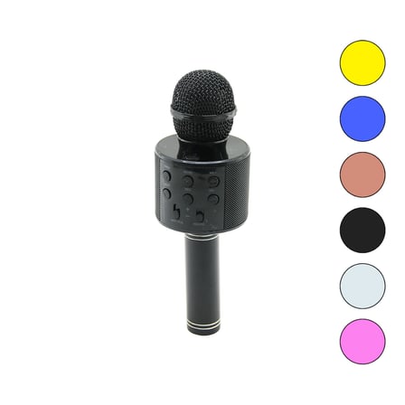 Kablosuz Karaoke Mikrofon Hoparlör (USB/TF/AUX, 800mAh)