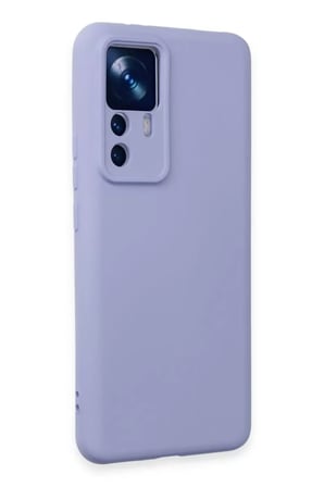 Xiaomi Mi 12T Pro Kılıf Nano içi Kadife Silikon - Lila