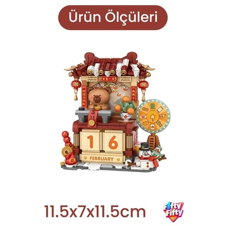LZ4813 Loz Yeni Yıl Takvimi 631 Parça Block