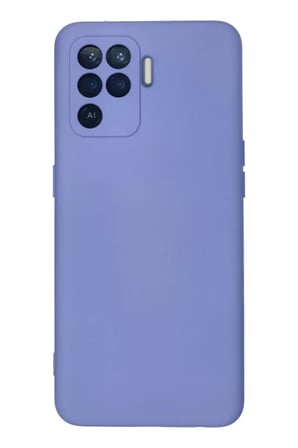 Oppo Reno 5 Lite Kılıf Nano içi Kadife Silikon - Lila