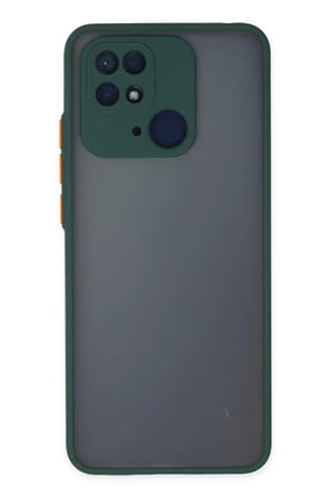 Xiaomi Redmi 10C Kılıf Montreal Silikon Kapak - Yeşil