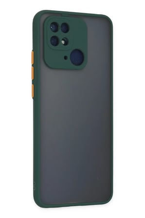 Xiaomi Redmi 10C Kılıf Montreal Silikon Kapak - Yeşil