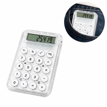 PM-25419 Beyaz Mini Hesap Makinesi