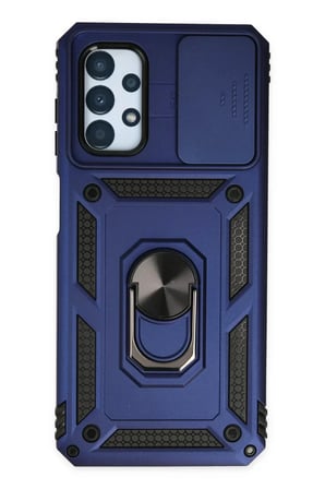 Samsung Galaxy A33 5G Kılıf Pars Lens Yüzüklü Silikon - Lacivert
