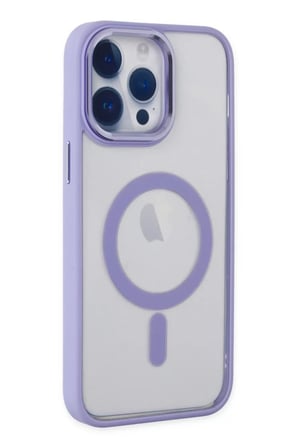 Apple Uyumlu iPhone 14 Pro Kılıf Room Magneticsafe Silikon - Lila