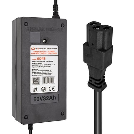 PM-6042 60 Volt - 32 Amper Elektrikli Bisiklet Şarj Cihazı