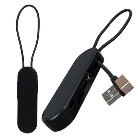 PM-25906 Siyah 3in1 (Type C- Lightning- Micro Usb) Manyetik Uç Taşınabilir Şarj Kablosu