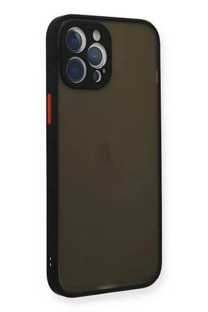 Apple iPhone 12 Pro Max Kılıf Montreal Silikon Kapak - Siyah