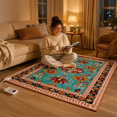 TY-2*2 1599W 200x200cm Isıtmalı Pad Halı - Dijital Termostatlı Karbon Kristal Teknolojisi