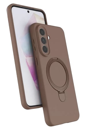 Samsung Galaxy A57 5G Regal Magsafe Standlı Kapak - Çöl Titanyum