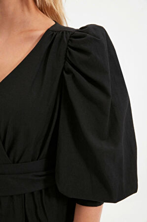 Moda Kruvaze Dokuma Regular Düz Desen Casual Günlük Regular Uzun Kol Bluz