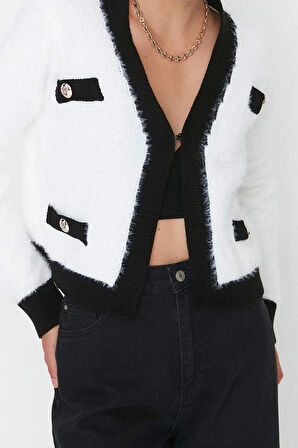 Kadın Modern Tarz Regular V Yaka Regular Triko Hırka