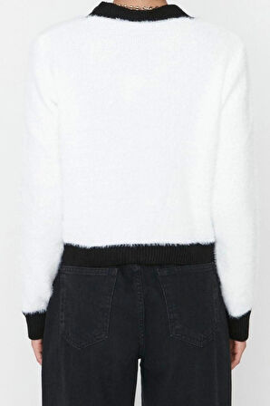 Kadın Modern Tarz Regular V Yaka Regular Triko Hırka