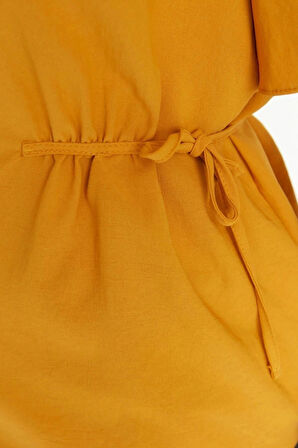 Moda Büyük Beden V Yaka Dokuma Regular Düz Desen Casual Günlük Regular Kısa Kol Bluz