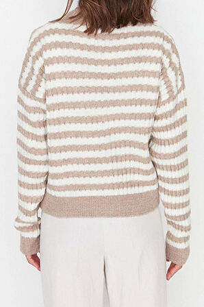 Kadın Modern Tarz Regular V Yaka Regular Triko Hırka