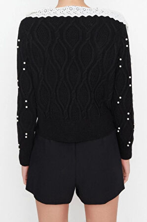 Kadın Modern Tarz Regular Bebe Yaka Regular Triko Hırka