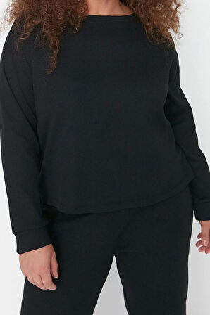 Tarz Rahat Büyük Beden Uzun Kollu Dar Paça Pijama Takımı