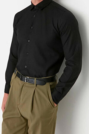 Moda Erkek Gömlek Yaka Düz Desen Resmi Erkek Basic Oxford Klasik Kolay Ütülenebilir Gömlek